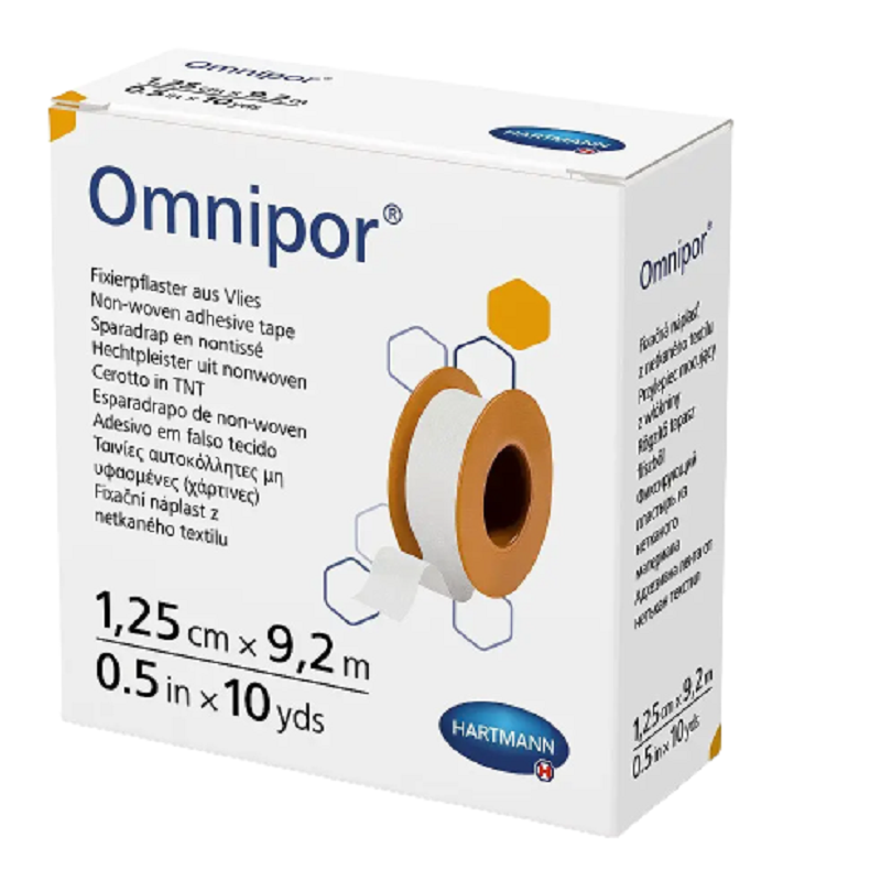 Пластир фіксуючий з нетканого матеріалу Omnipor® 1,25 см х 9,2 м 1шт